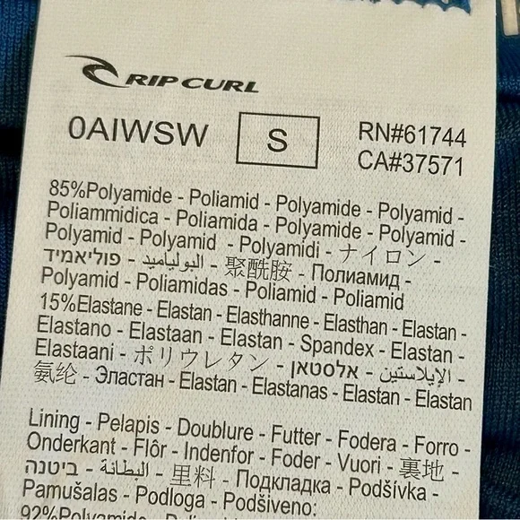 Women's Blue Bikini Bottom Sz S Rip Curl NWT - Picture 9 of 13